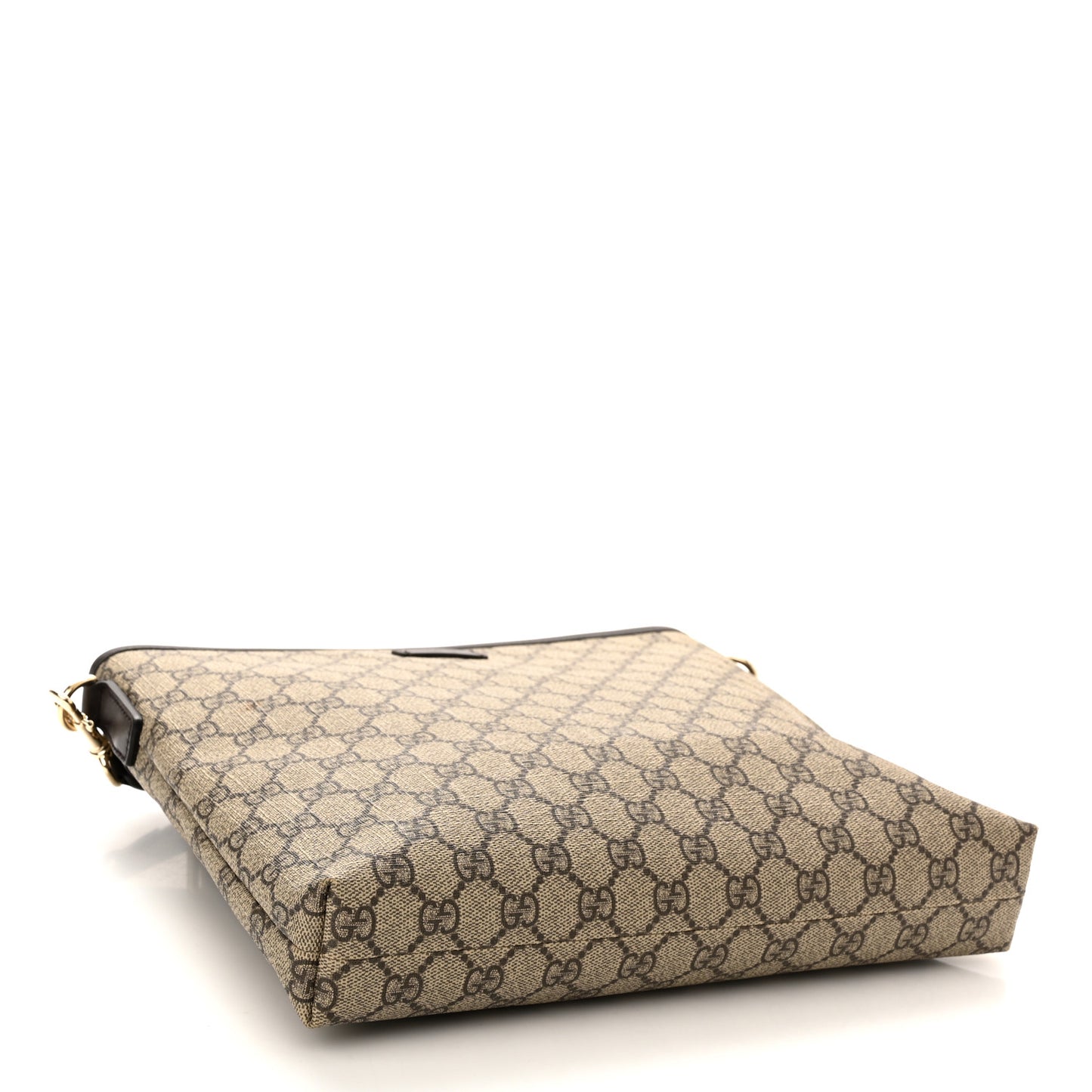 GG Plus Monogram Medium Flat Messenger Bag Dark Brown