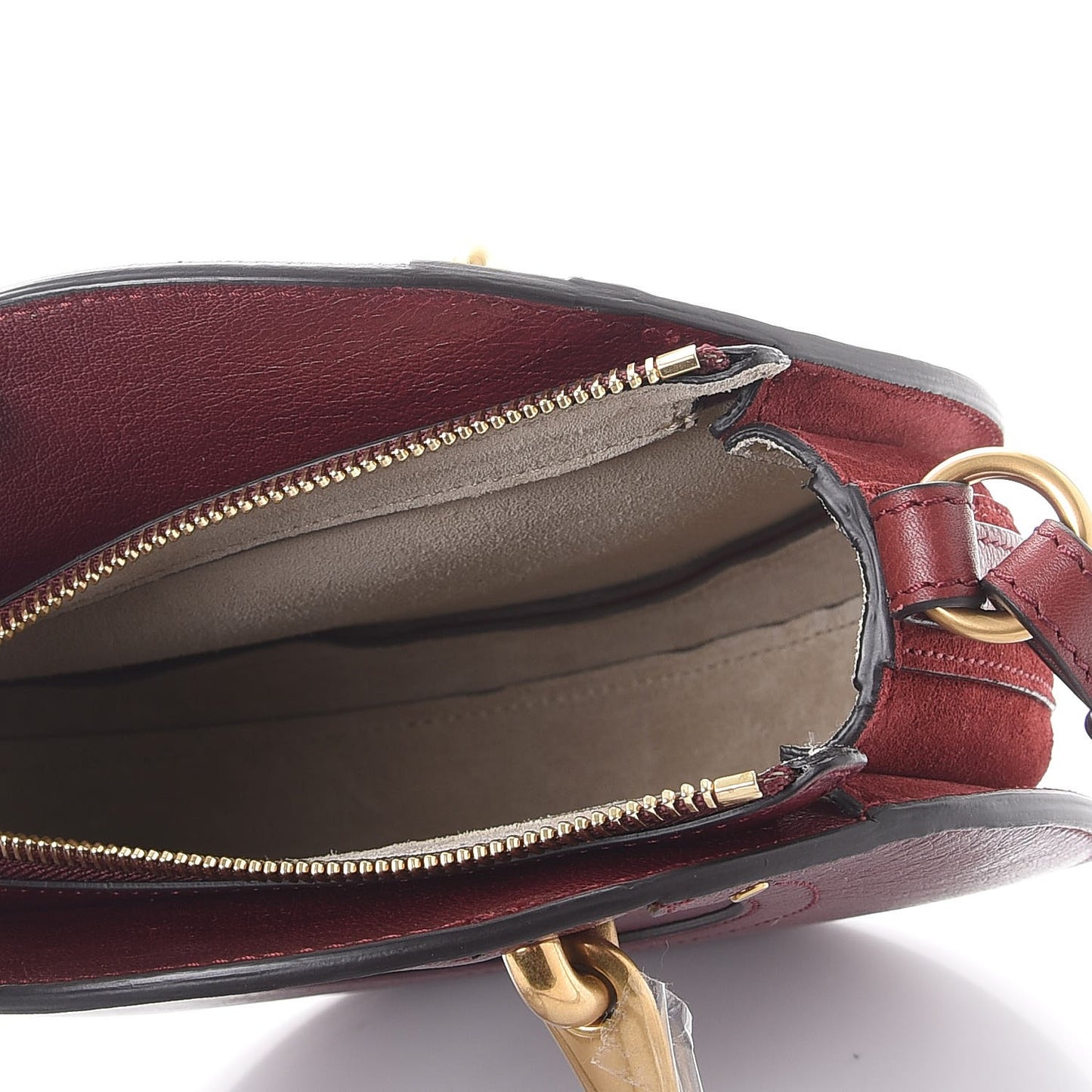 Calfskin Suede Small Pixie Bag Sienna Red