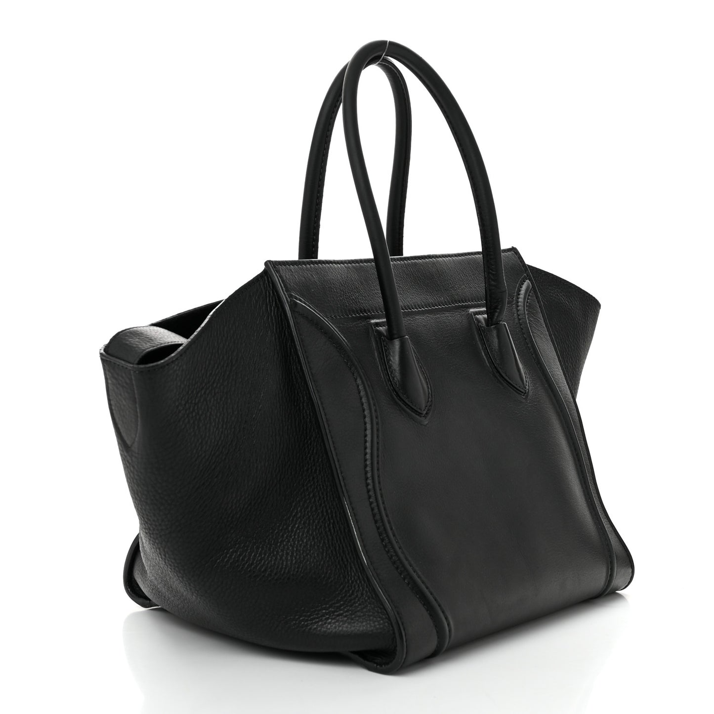 Supple Calfskin Medium Phantom Luggage Black
