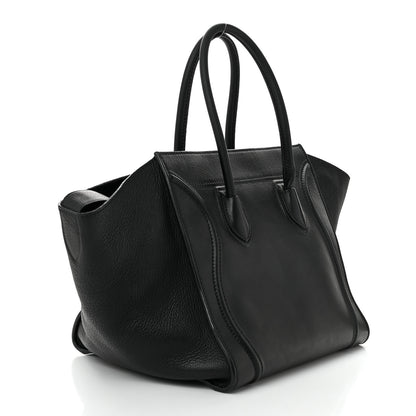 Celine Supple Calfskin Medium Phantom Luggage Black 3 of 14