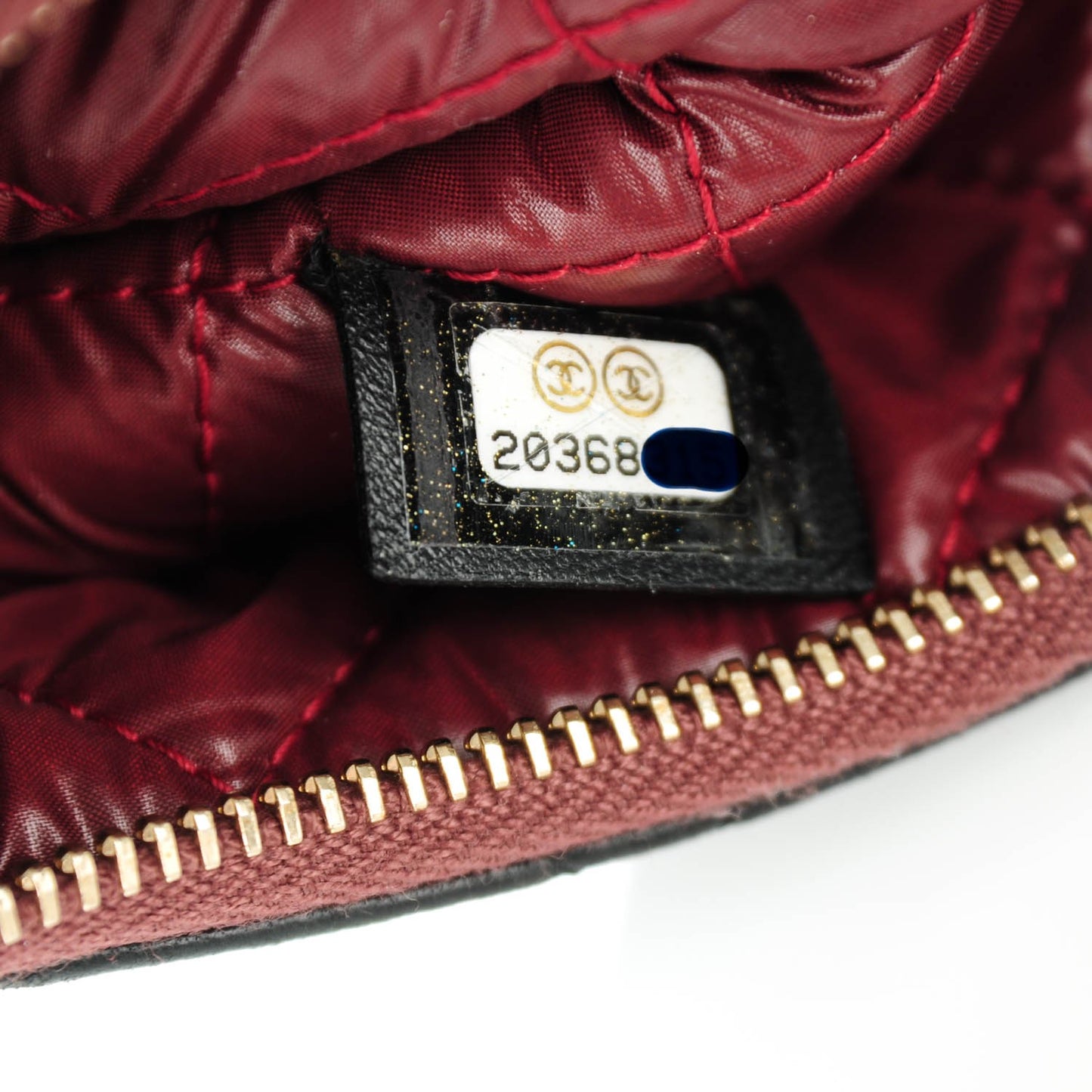 Lambskin Quilted Coin Purse Case Black