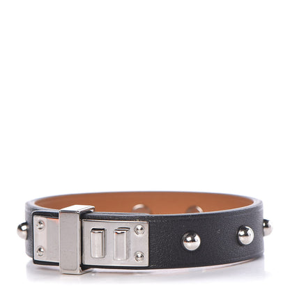 Hermes Swift Mini Dog Clous Ronds Bracelet T2 Black 1 of 6