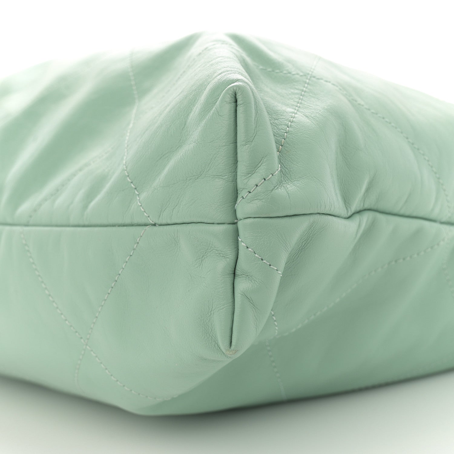 Chanel Shiny Calfskin Quilted Chanel 22 Light Green 11 of 12
