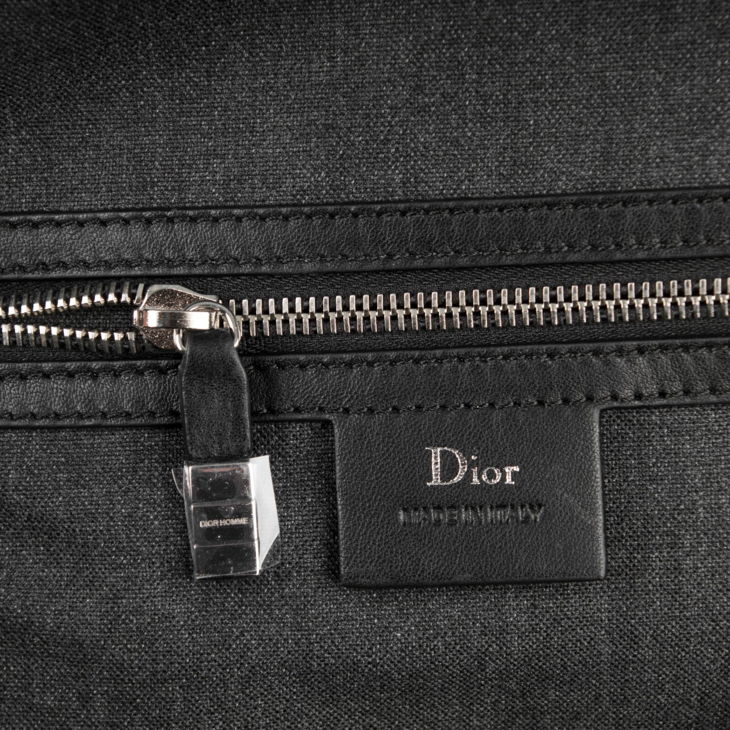 Christian Dior HOMME Calfskin Ribbed Backpack Black 5 of 6