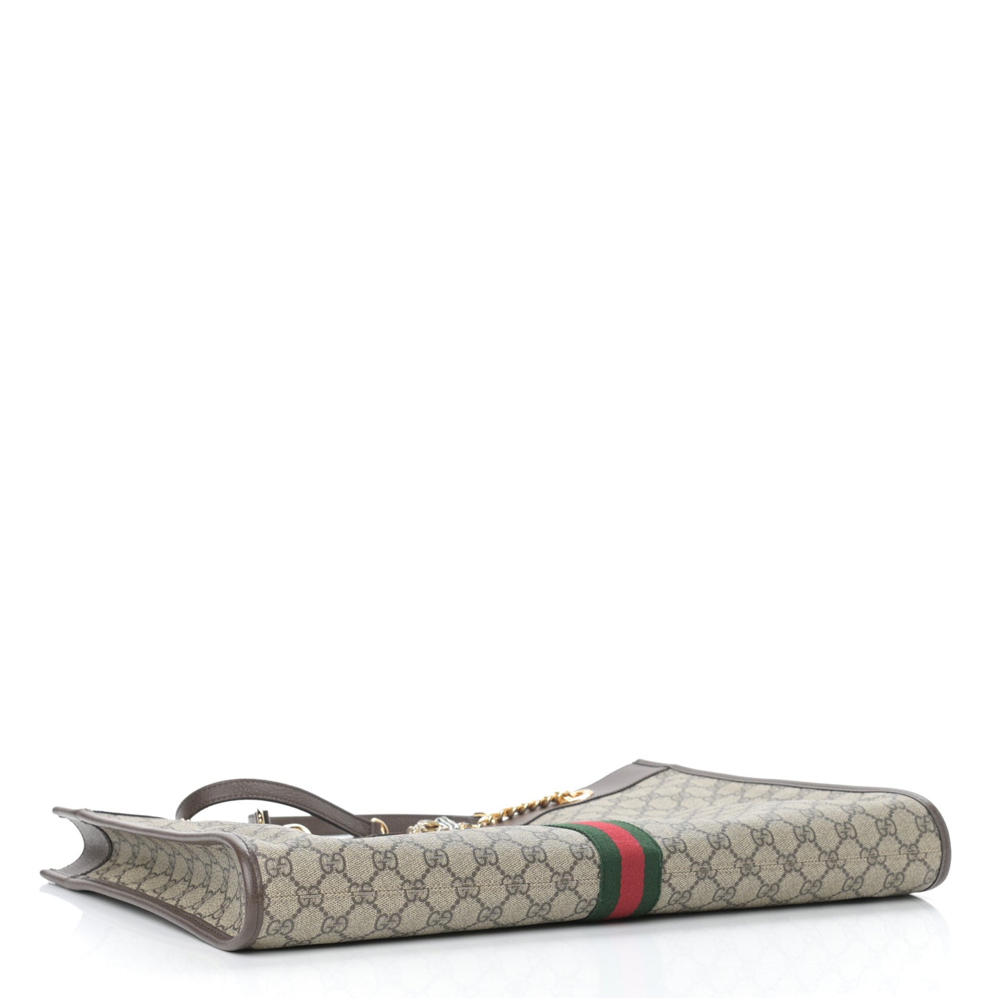 GG Supreme Monogram Large Rajah Chain Tote Beige New Acero