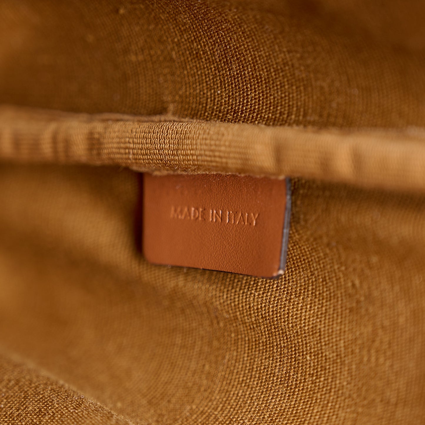 Triomphe Canvas Calfskin Mini Folco Backpack Tan