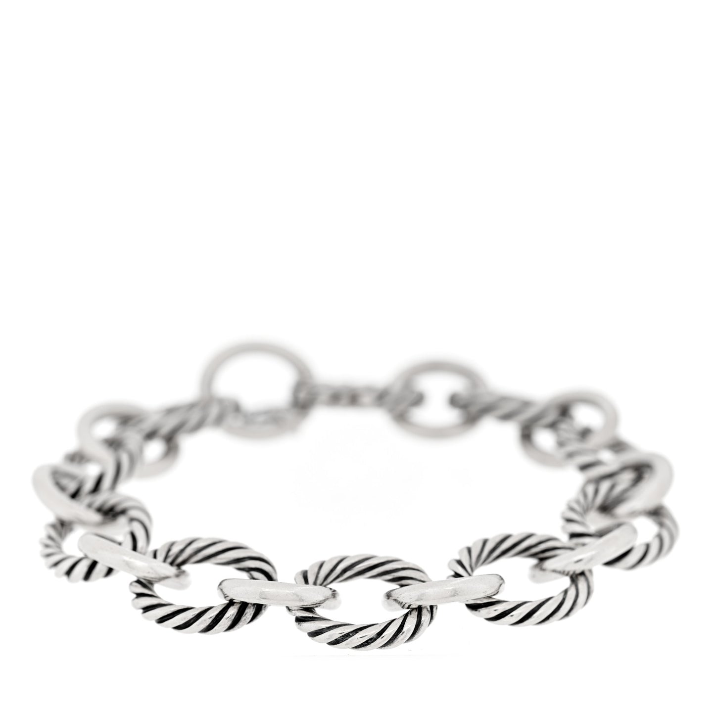 Sterling Silver 12mm Large Oval Link Bracelet