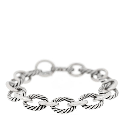 David Yurman Sterling Silver 12mm Large Oval Link Bracelet 1 of 3