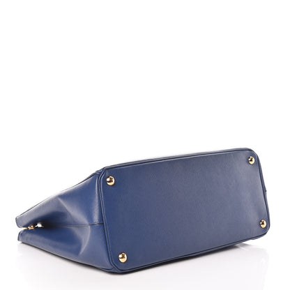 Prada Saffiano Large Galleria Double Zip Tote Bluette 4 of 9