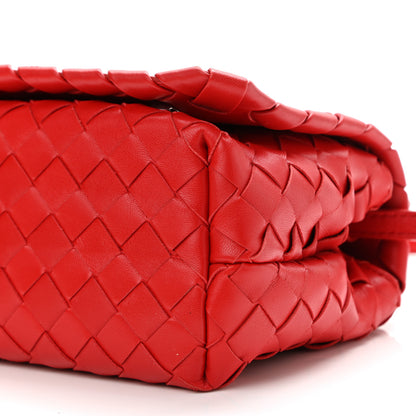 Bottega Veneta Nappa Intrecciato Crossbody Messenger Flap Red 10 of 10