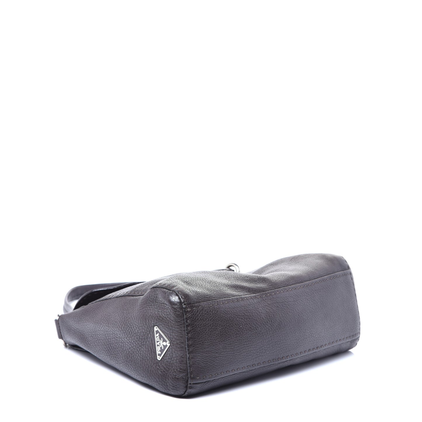 Vitello Daino Shoulder Flap Bag Caffe Naturale