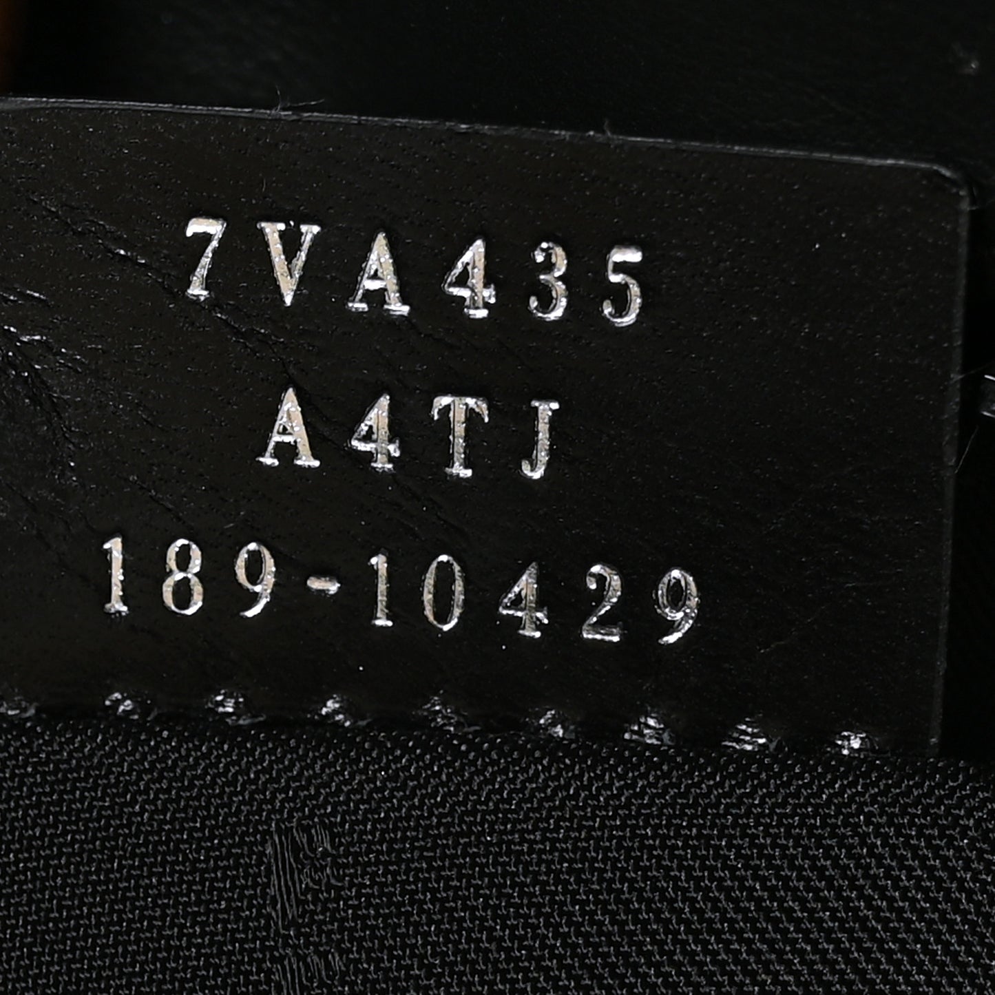 Canvas Stamp Patch Tote Black Brown
