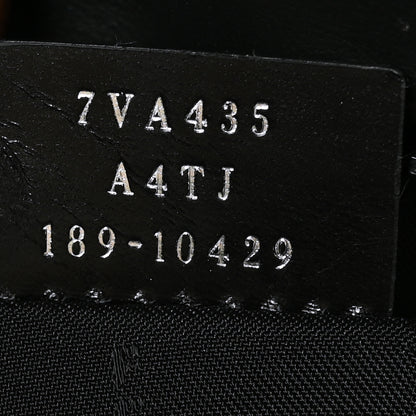 Fendi Canvas Stamp Patch Tote Black Brown 7 of 9
