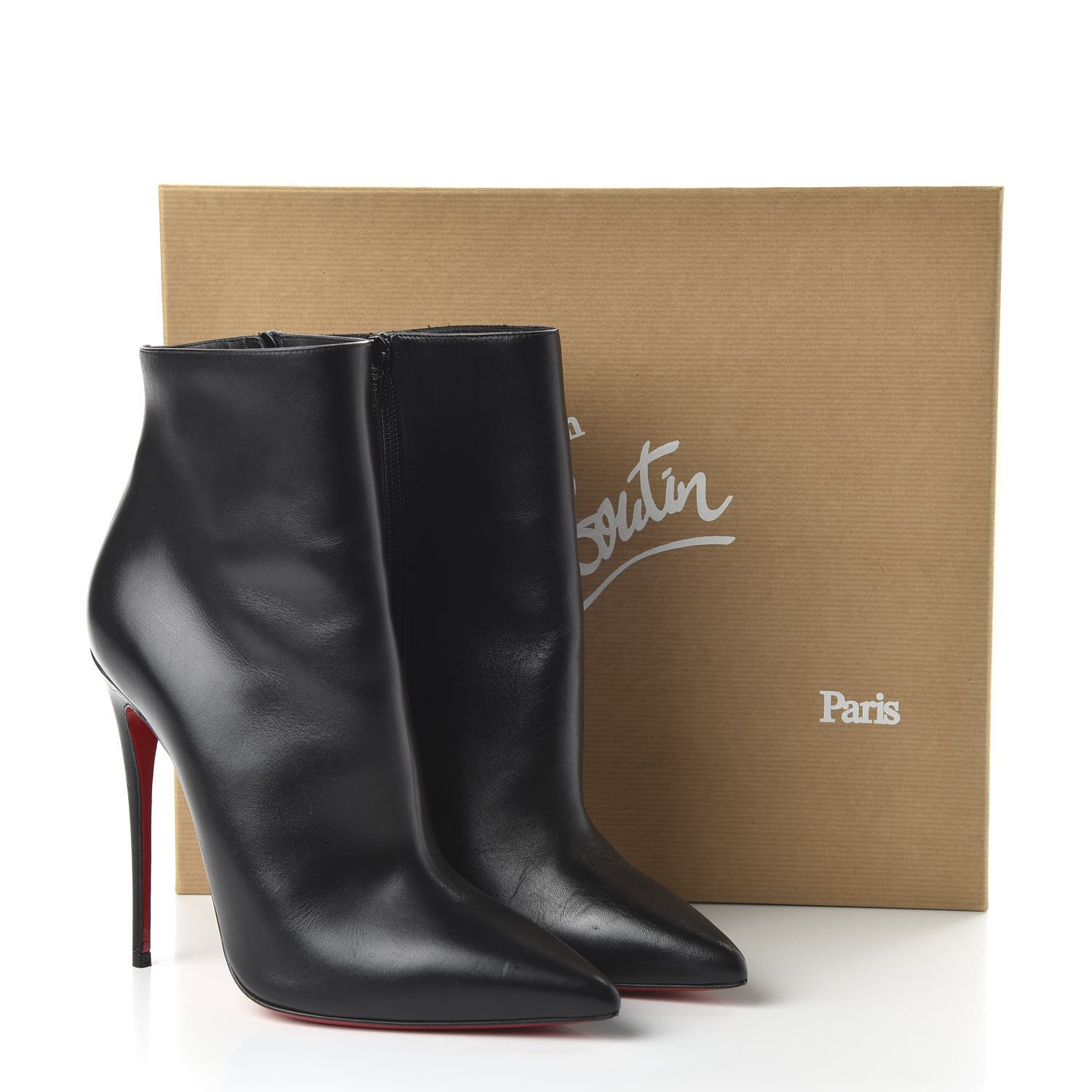 Christian Louboutin Calfskin So Kate Booty 120 Ankle Boots 39.5 Black 8 of 8