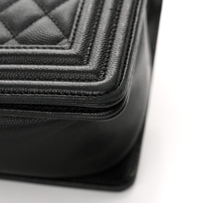 Chanel Caviar Quilted New Medium Boy Flap Black 12 of 14