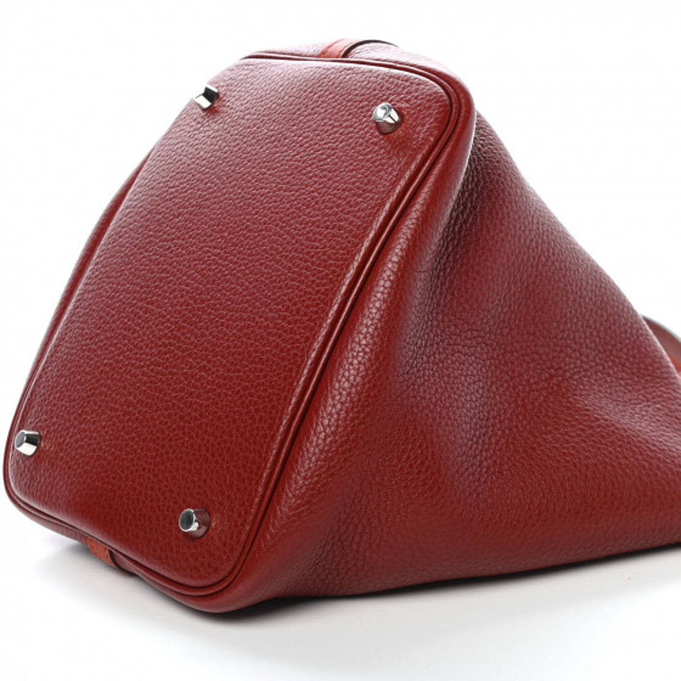 Taurillon Clemence Swift Picotin Lock 22 MM Rouge H Brique