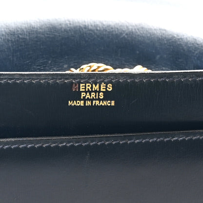 Hermes Box Sac Cordeliere Bleu Marine 7 of 11
