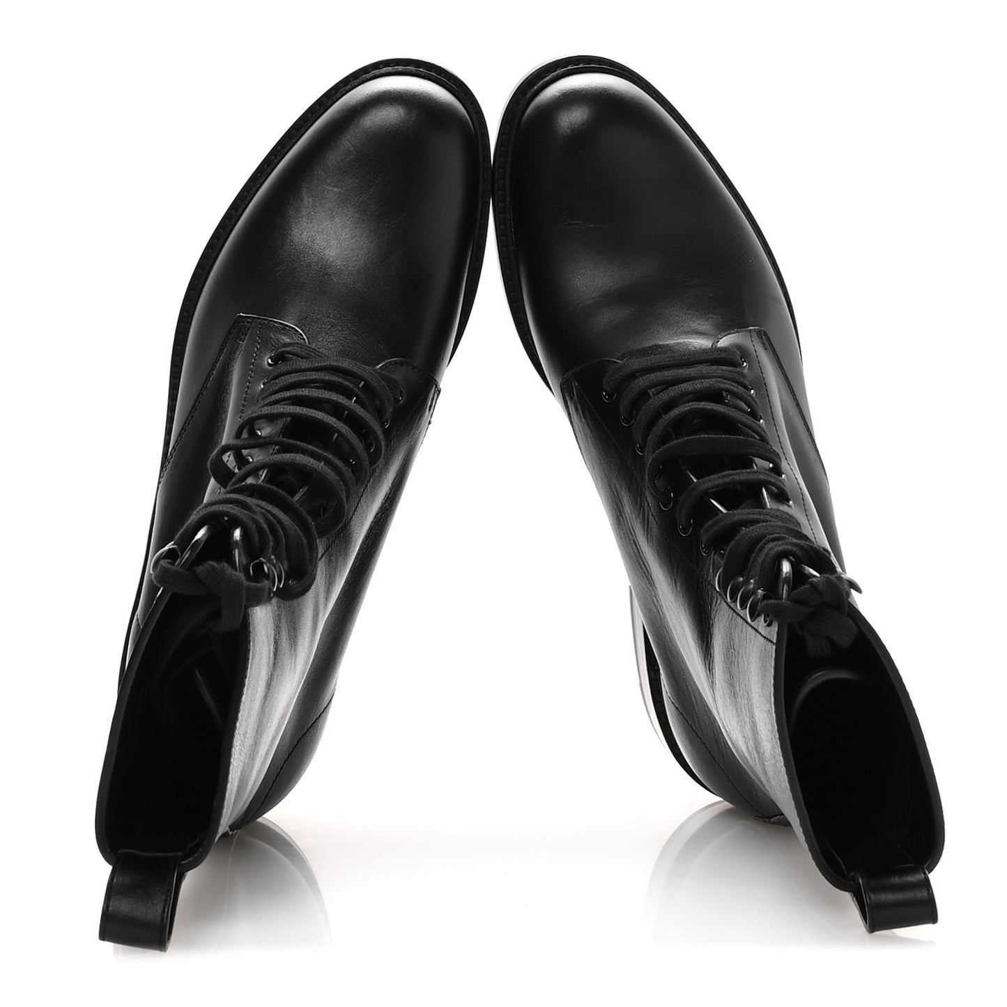 Stalker Lambskin Mens Army 20 Lace Up Boots 40 Black
