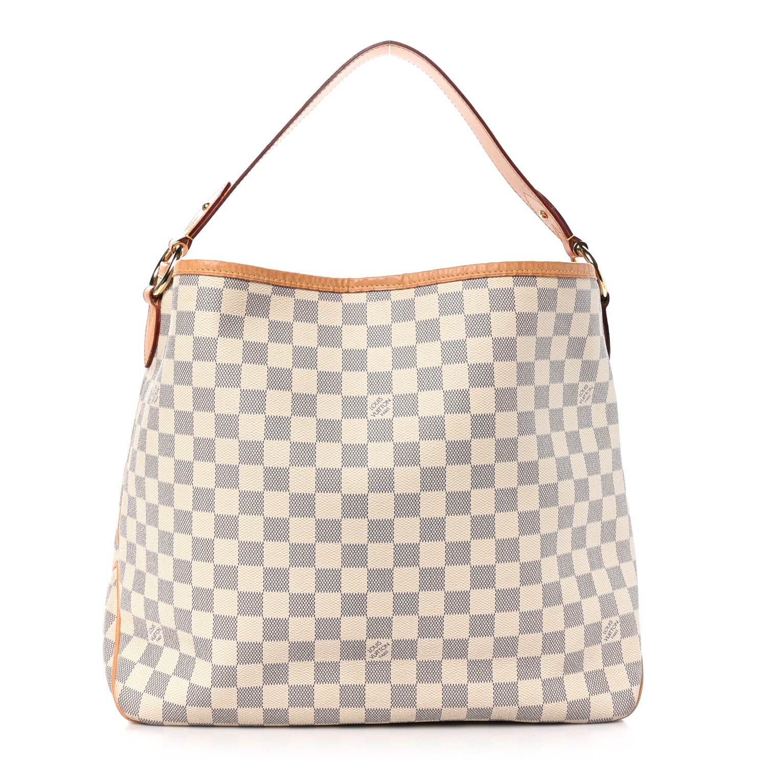 Louis Vuitton Damier Azur Delightful MM Rose Ballerine 1 of 10
