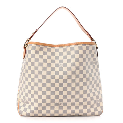 Louis Vuitton Damier Azur Delightful MM Rose Ballerine 1 of 10