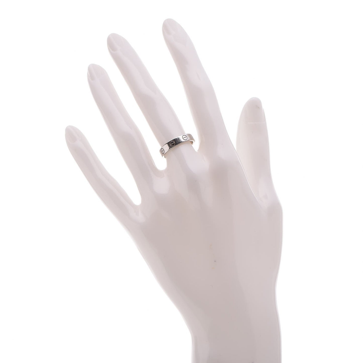 Platinum 4mm LOVE Ring 50 5.25