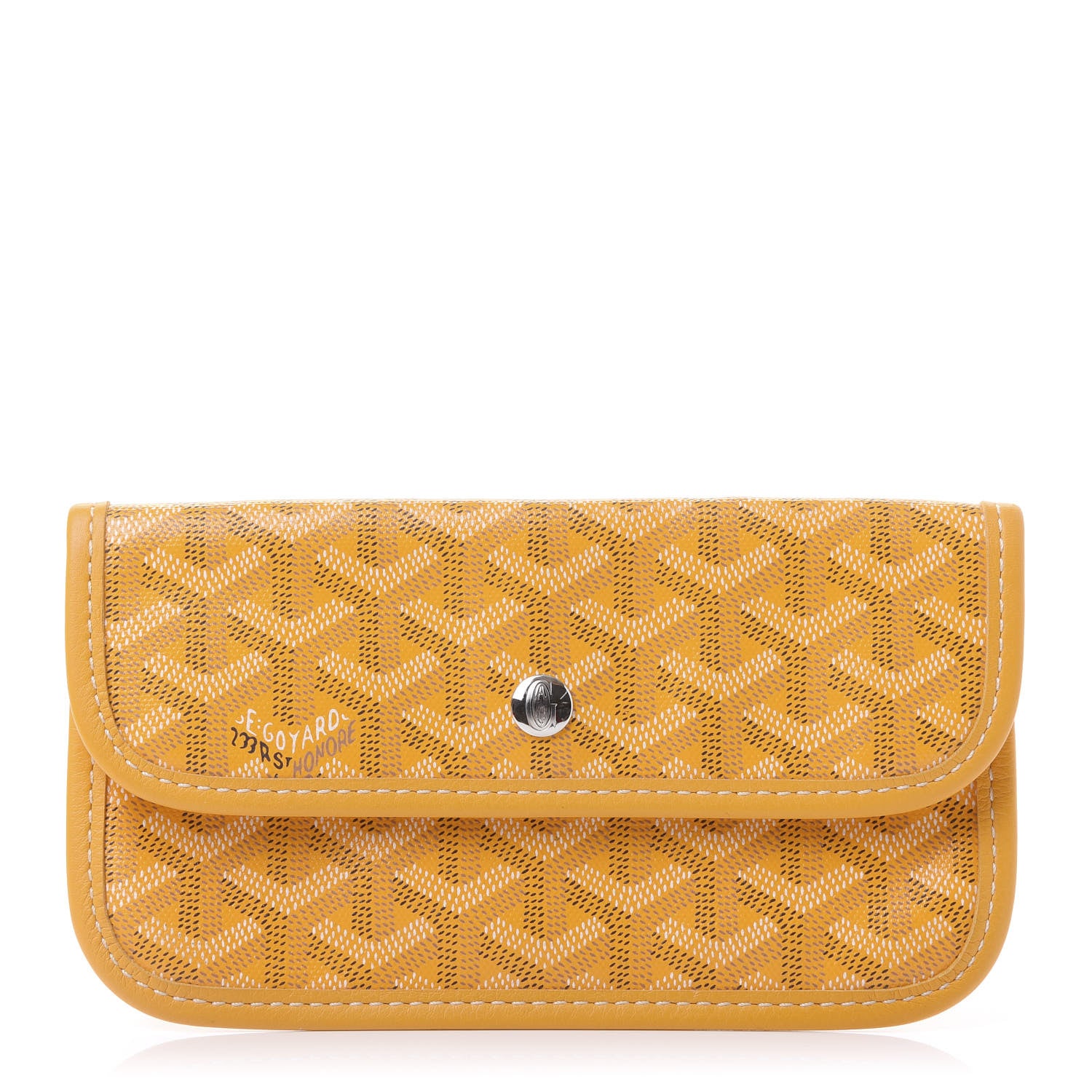 Goyard Goyardine Pouch Yellow 1 of 9