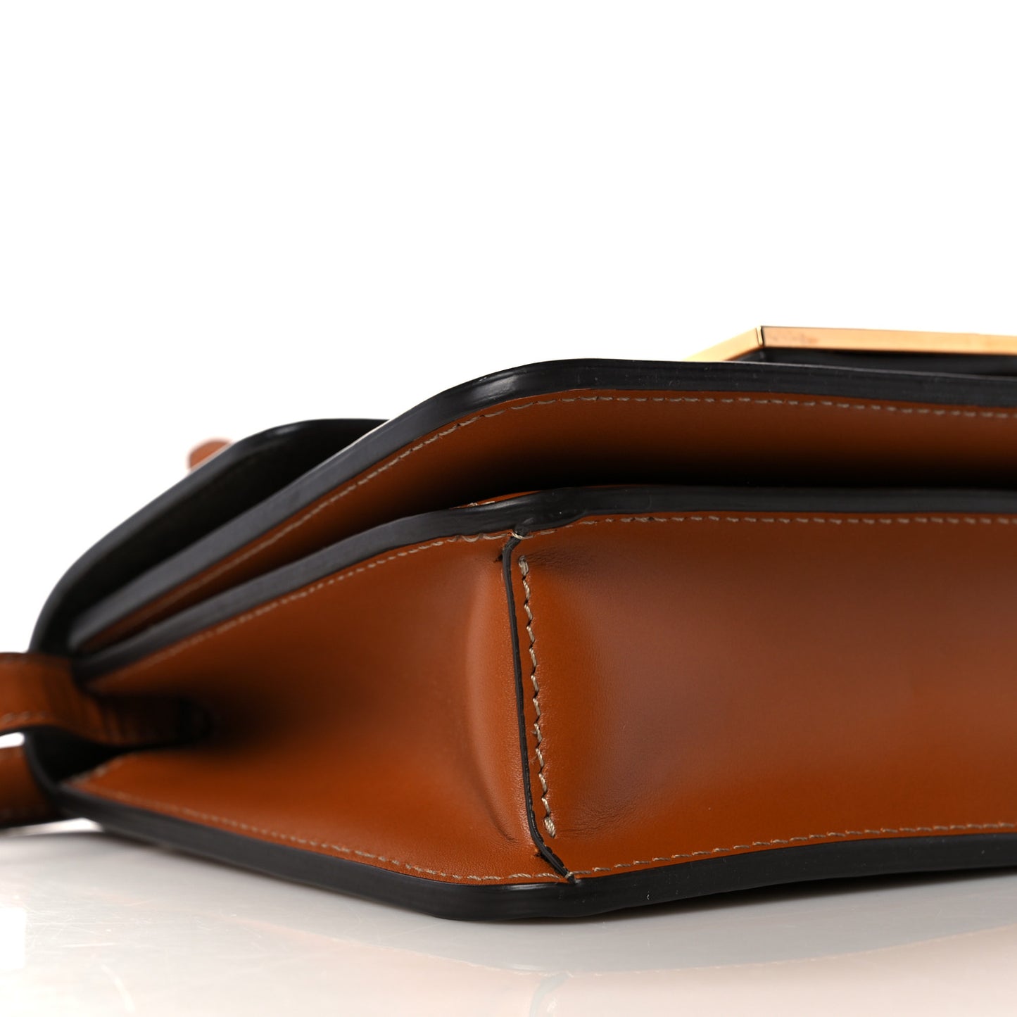 Vitello King Crystal Fab Crossbody Bag Cuoio