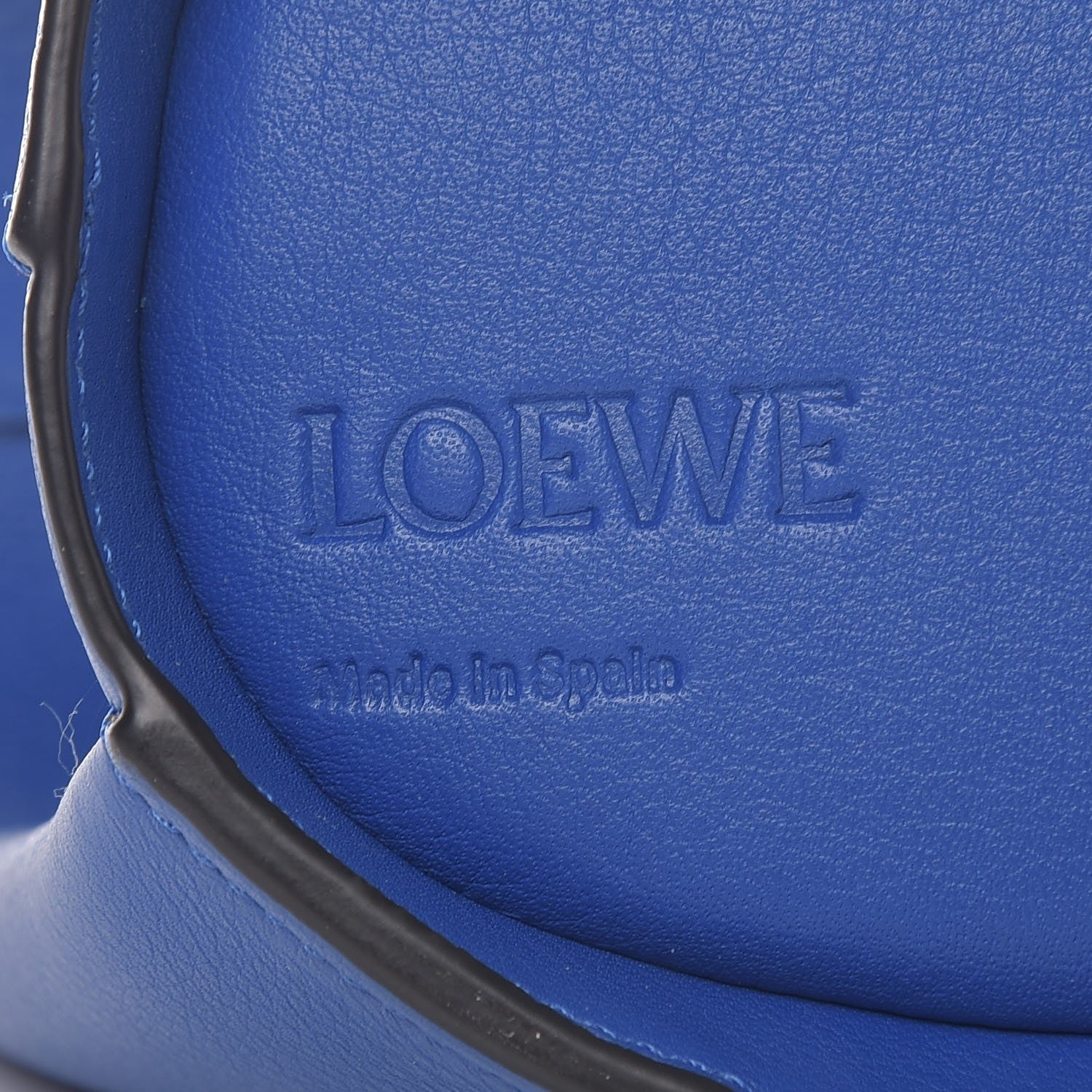 Loewe Calfskin Mini Elephant Crossbody Bag Electric Blue 8 of 8