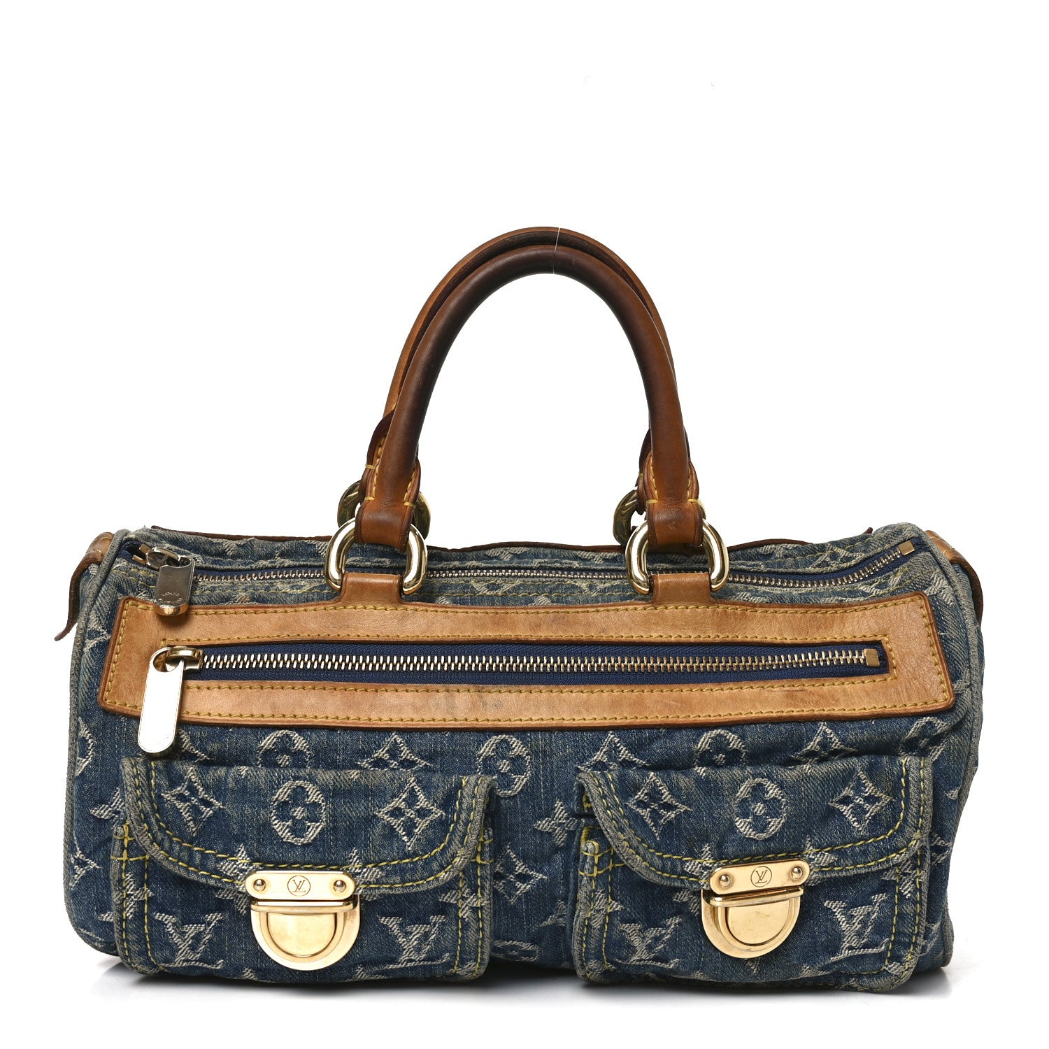Louis Vuitton Monogram Denim Neo Speedy Blue 1 of 10
