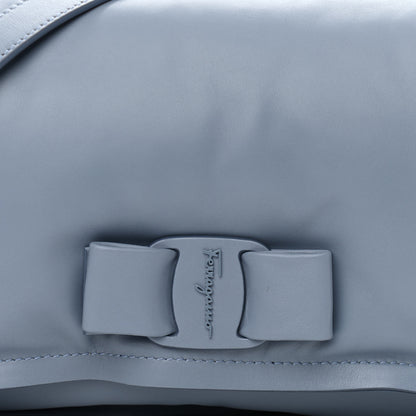 Salvatore Ferragamo Calfskin Small Viva Bow Shoulder Bag Blue 7 of 10