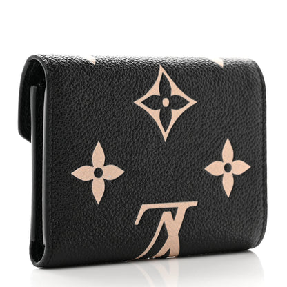 Louis Vuitton Empreinte Monogram Giant Victorine Wallet Black Beige 3 of 7