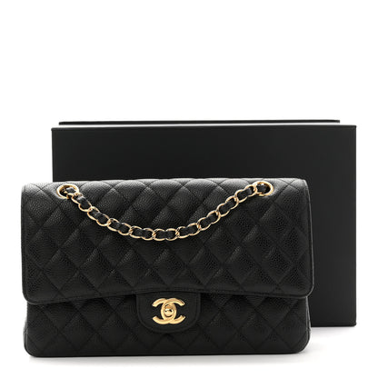 Chanel Caviar Quilted Medium Double Flap Black 11 of 11