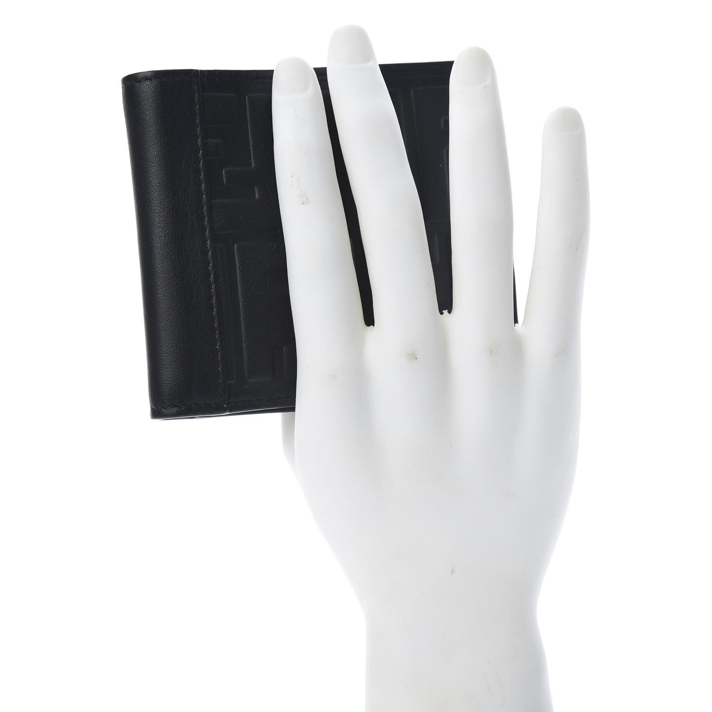Vitello Grace FF 1974 Embossed Bi-fold Wallet Black