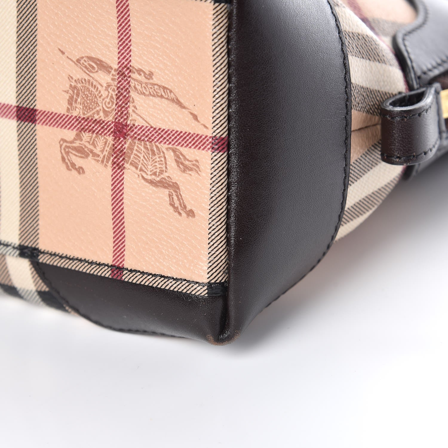 Burberry Haymarket Check Small Primrose Crossbody Bag Chocolate 13 of 13