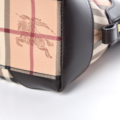 Burberry Haymarket Check Small Primrose Crossbody Bag Chocolate 13 of 13