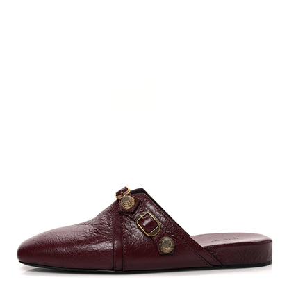 Balenciaga Agneau Arena Cagole Cosy Mules 38 Dark Red 1 of 11