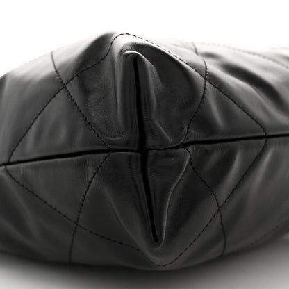 Chanel Shiny Calfskin Quilted Small Chanel 22 Black 10 of 12