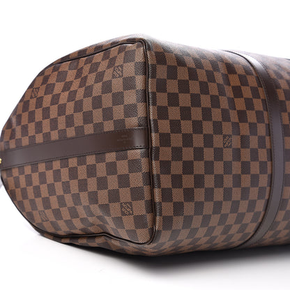 Louis Vuitton Damier Ebene Keepall Bandouliere 55 8 of 10