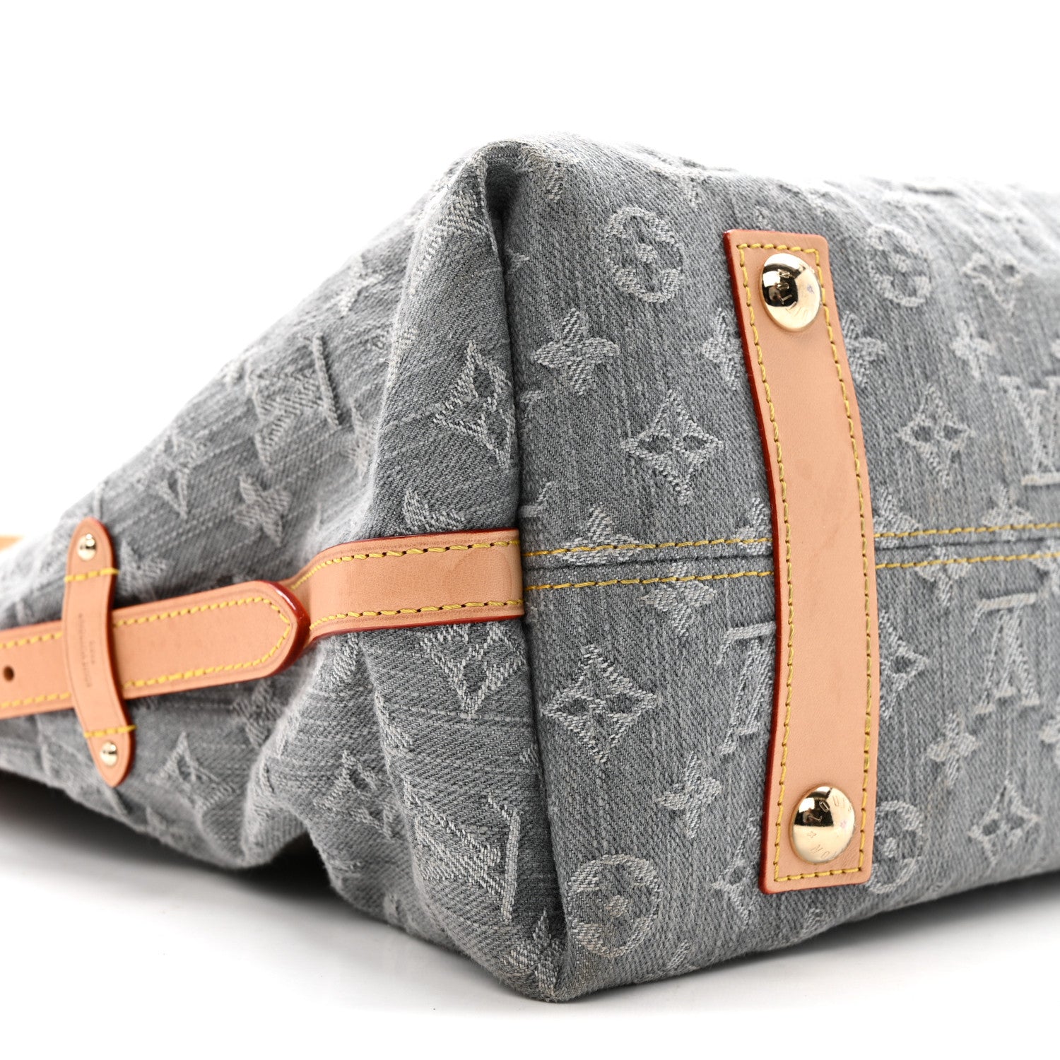 Louis Vuitton Monogram Denim CarryAll MM Washed Grey 9 of 13