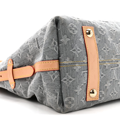 Louis Vuitton Monogram Denim CarryAll MM Washed Grey 9 of 13