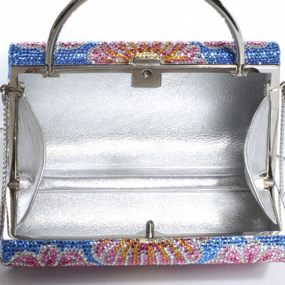 Judith Leiber Crystal Floral Evening Clutch Bag 5 of 7
