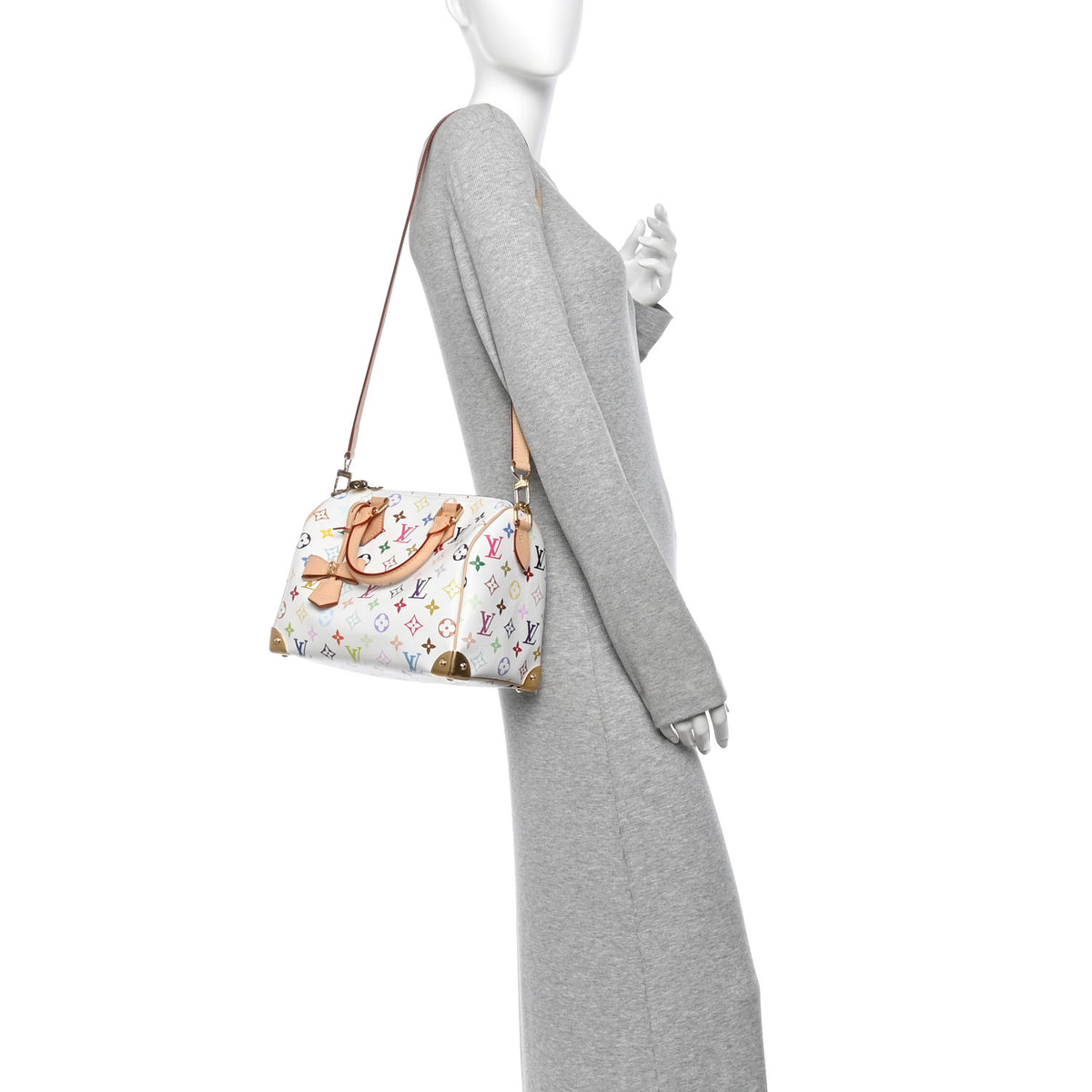 Louis Vuitton LV X TM Monogram Multicolor Speedy Bandouliere 25 White 2 of 10