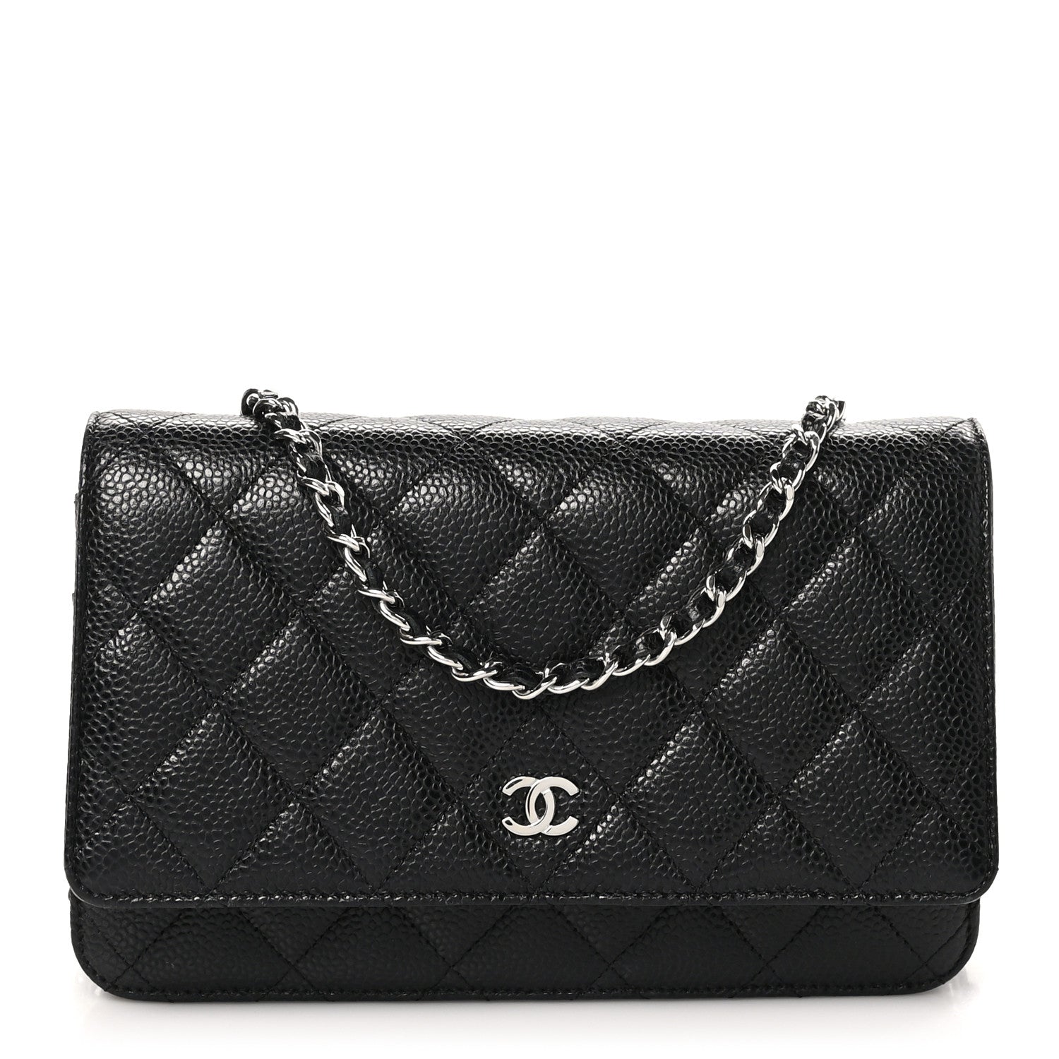 Chanel Caviar Quilted Wallet on Chain WOC Black 1 of 11