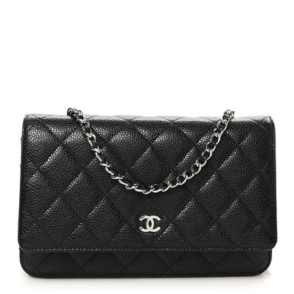 Chanel Caviar Quilted Wallet on Chain WOC Black 1 of 11