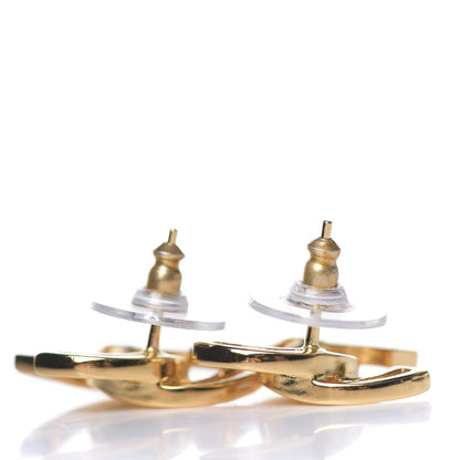 Chanel Metal Obazine CC Earrings Gold 2 of 3