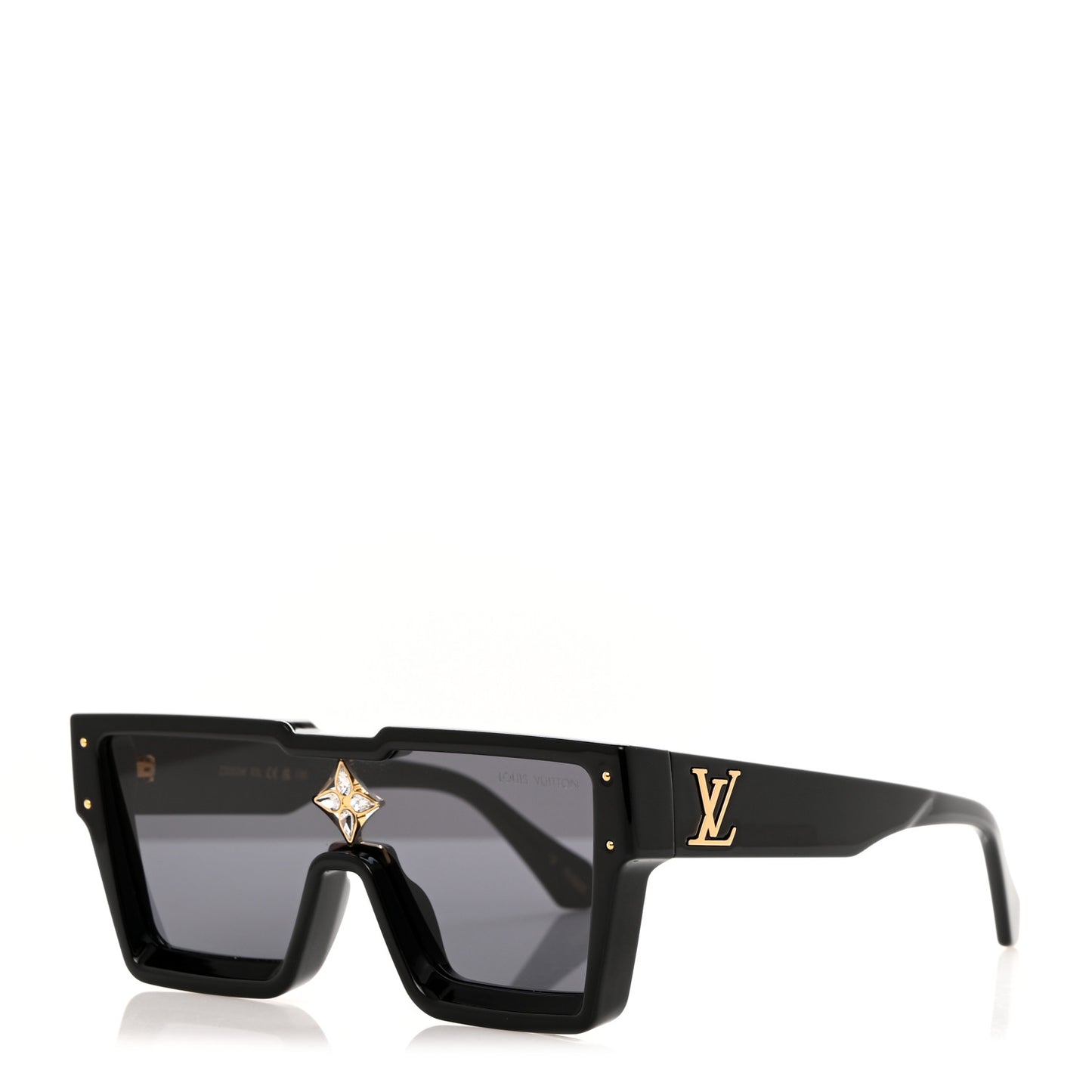 Acetate Swarovski Crystal Cyclone Sunglasses Z2053W Black
