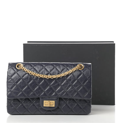 Chanel Aged Calfskin Quilted 2.55 Reissue 225 Flap Navy 13 of 13