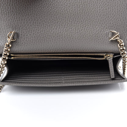 Gucci Dollar Calfskin Interlocking G Chain Wallet Loess 5 of 11