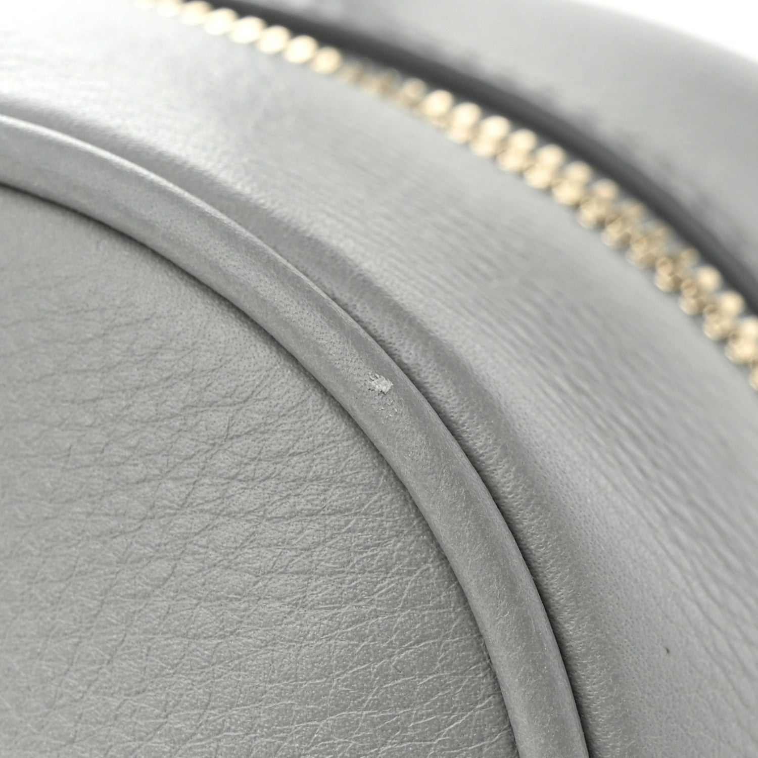 Burberry Soft Grain Calfskin Half Cube Bag Bright Cloud Grey 11 of 11