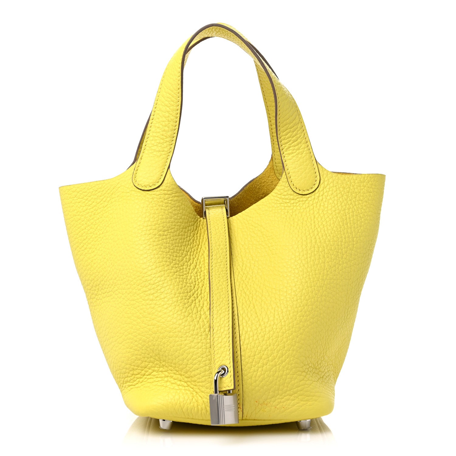 Hermes Taurillon Clemence Picotin Lock 18 PM Lime 1 of 11